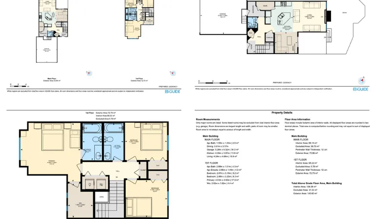 RMS measurements and floor plan sample for a Calgary listing